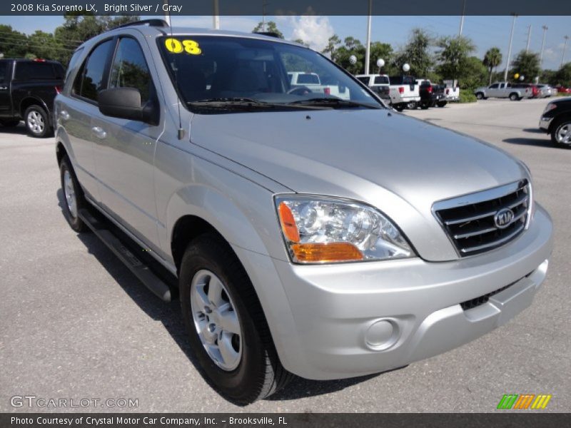 Bright Silver / Gray 2008 Kia Sorento LX