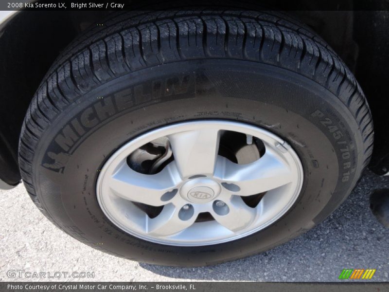 Bright Silver / Gray 2008 Kia Sorento LX