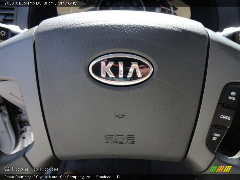Bright Silver / Gray 2008 Kia Sorento LX