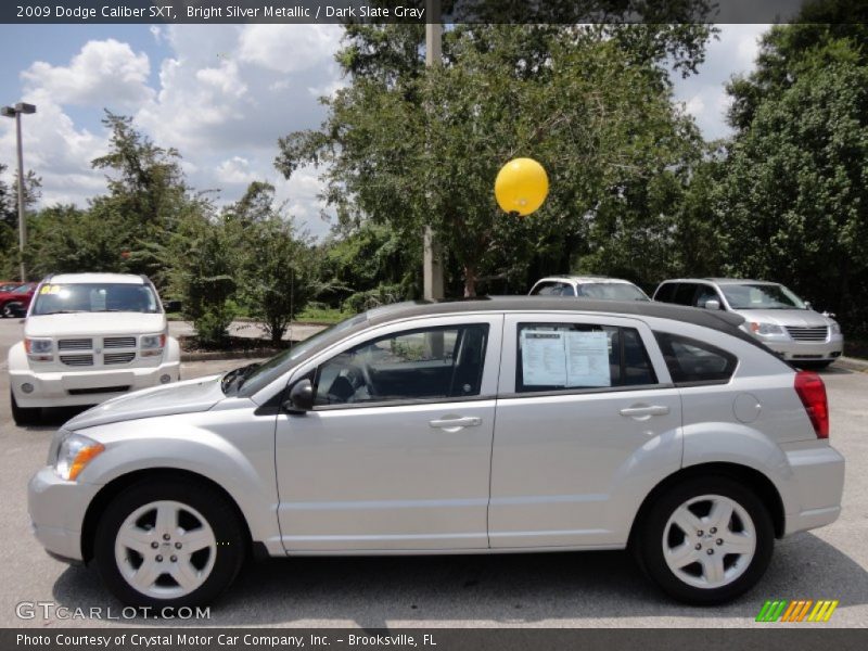 Bright Silver Metallic / Dark Slate Gray 2009 Dodge Caliber SXT