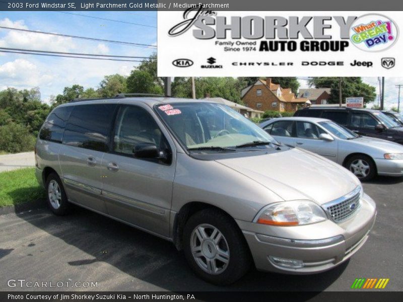 Light Parchment Gold Metallic / Medium Parchment 2003 Ford Windstar SE