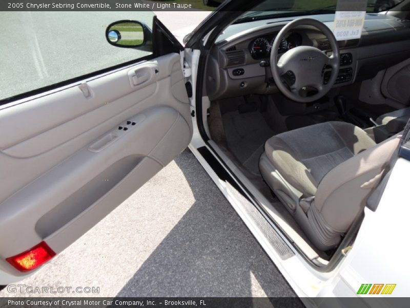 Stone White / Light Taupe 2005 Chrysler Sebring Convertible