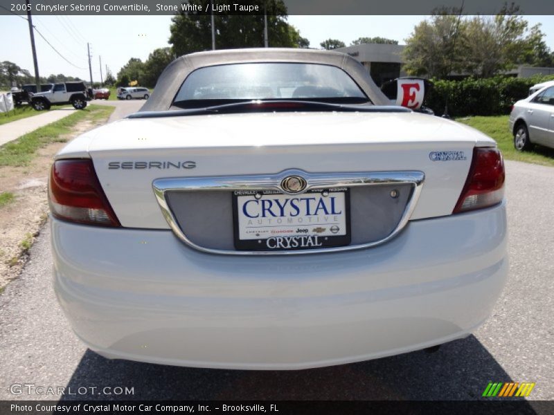 Stone White / Light Taupe 2005 Chrysler Sebring Convertible