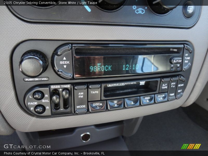 Audio System of 2005 Sebring Convertible