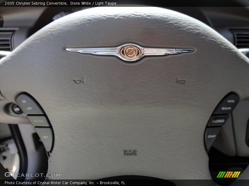 Controls of 2005 Sebring Convertible