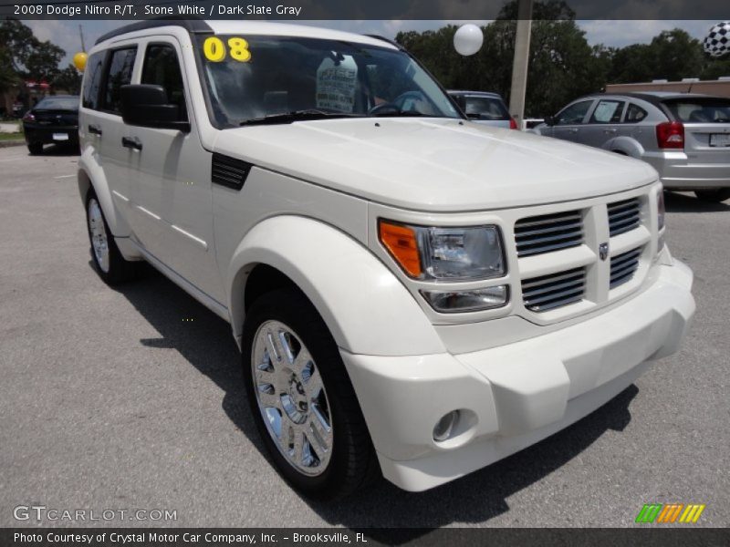Stone White / Dark Slate Gray 2008 Dodge Nitro R/T