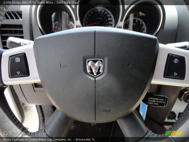 Stone White / Dark Slate Gray 2008 Dodge Nitro R/T