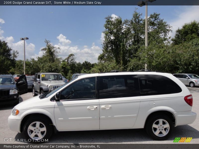 Stone White / Medium Slate Gray 2006 Dodge Grand Caravan SXT