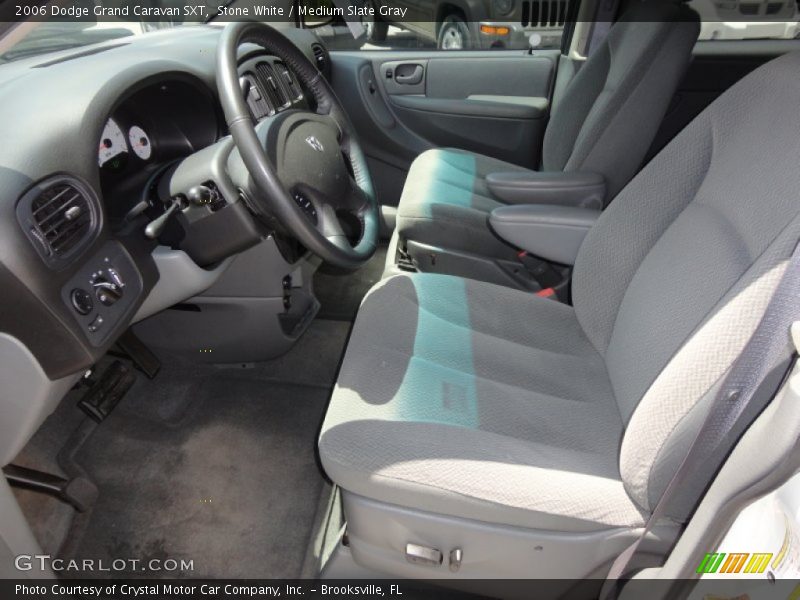 Stone White / Medium Slate Gray 2006 Dodge Grand Caravan SXT