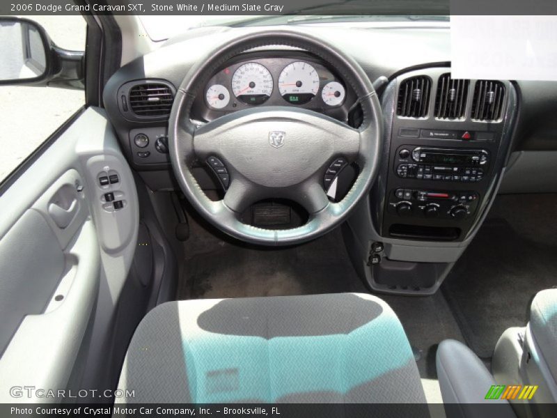 Stone White / Medium Slate Gray 2006 Dodge Grand Caravan SXT