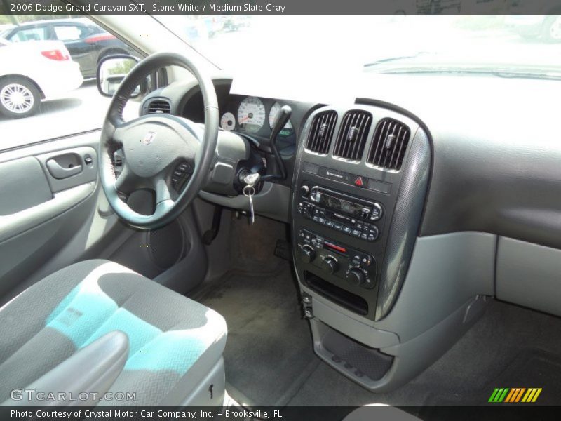 Stone White / Medium Slate Gray 2006 Dodge Grand Caravan SXT