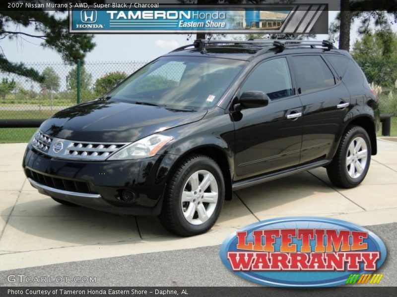 Super Black / Charcoal 2007 Nissan Murano S AWD