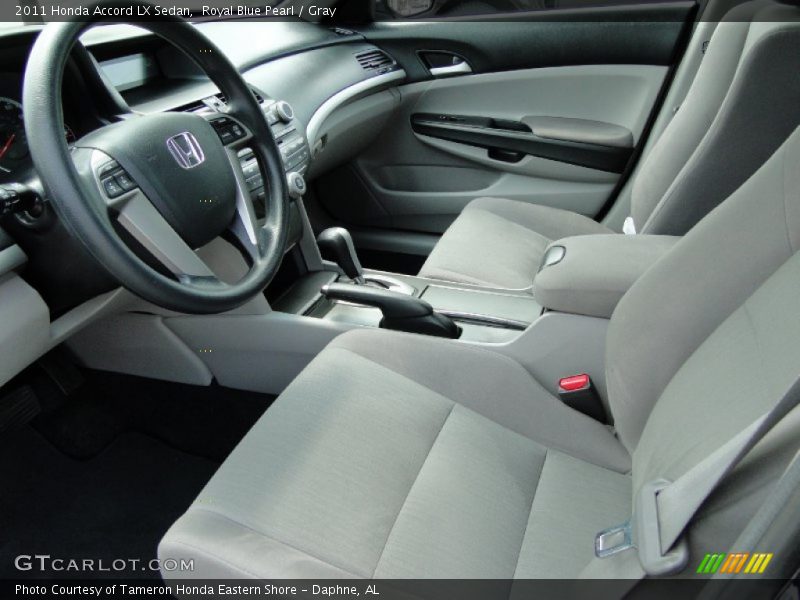 Royal Blue Pearl / Gray 2011 Honda Accord LX Sedan