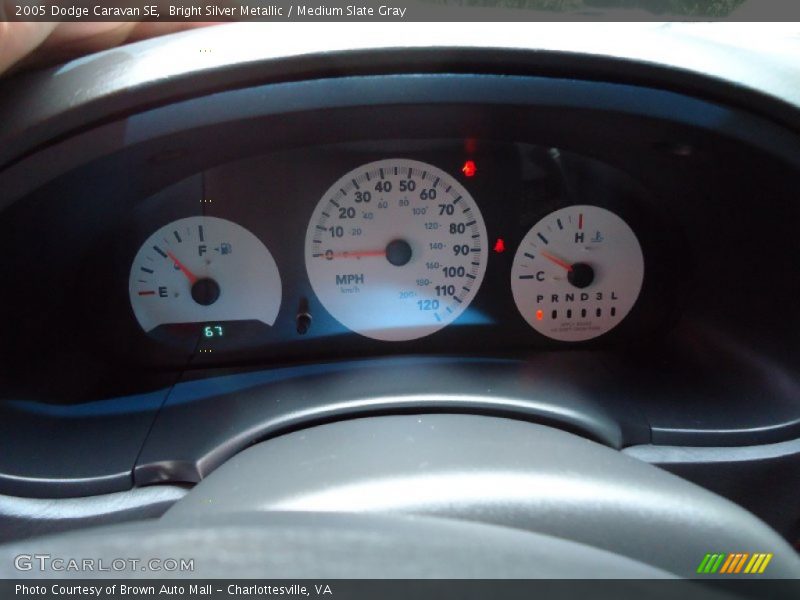 Bright Silver Metallic / Medium Slate Gray 2005 Dodge Caravan SE
