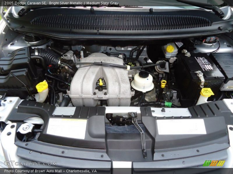 Bright Silver Metallic / Medium Slate Gray 2005 Dodge Caravan SE