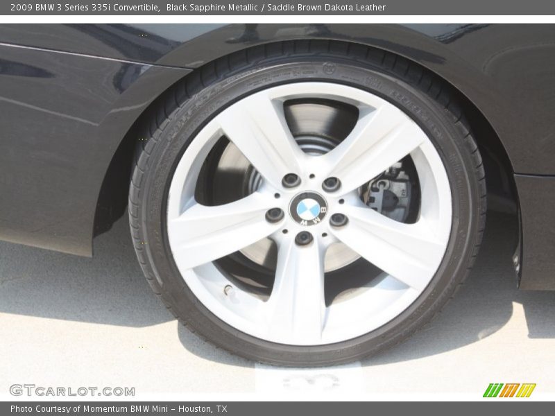 Black Sapphire Metallic / Saddle Brown Dakota Leather 2009 BMW 3 Series 335i Convertible