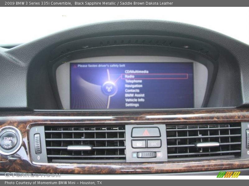 Black Sapphire Metallic / Saddle Brown Dakota Leather 2009 BMW 3 Series 335i Convertible
