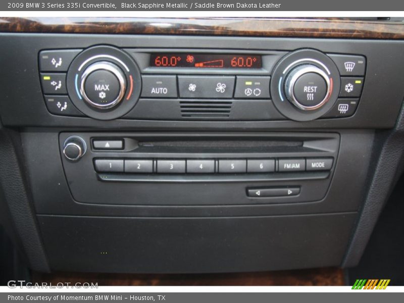 Black Sapphire Metallic / Saddle Brown Dakota Leather 2009 BMW 3 Series 335i Convertible