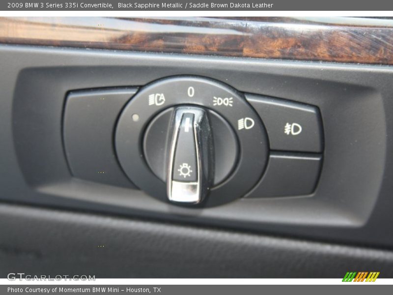 Black Sapphire Metallic / Saddle Brown Dakota Leather 2009 BMW 3 Series 335i Convertible