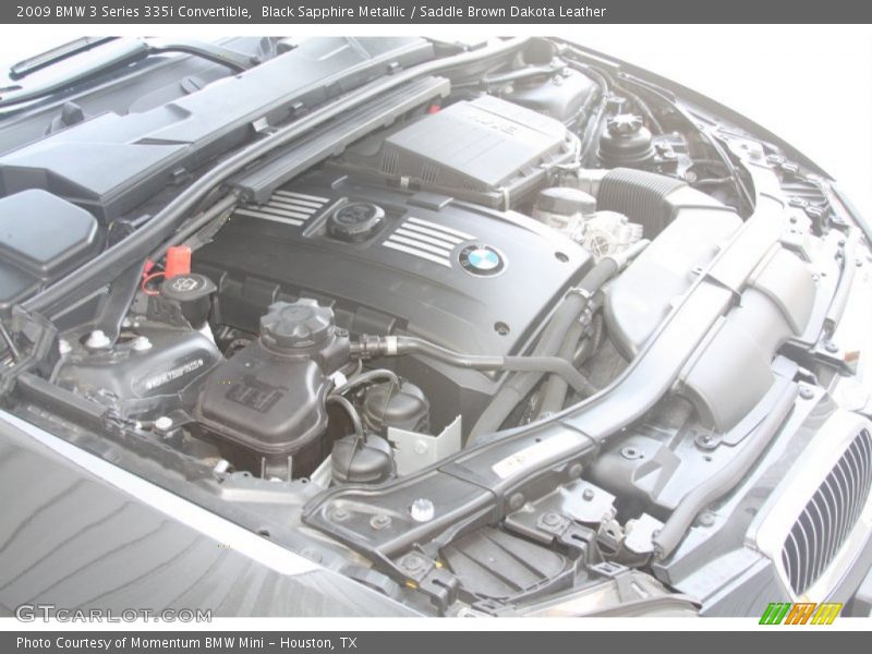 Black Sapphire Metallic / Saddle Brown Dakota Leather 2009 BMW 3 Series 335i Convertible