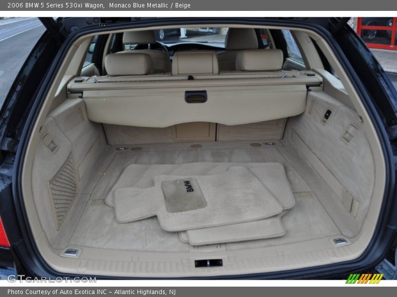 Monaco Blue Metallic / Beige 2006 BMW 5 Series 530xi Wagon