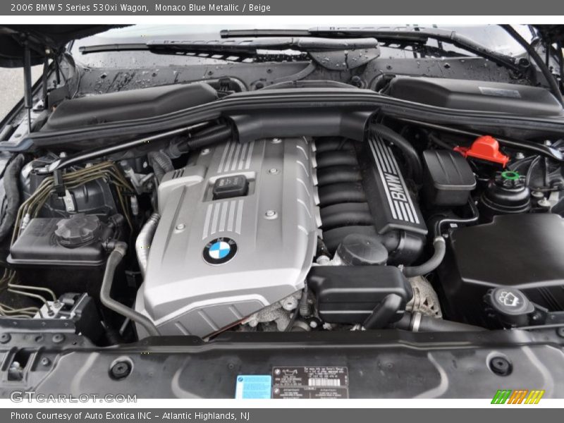 Monaco Blue Metallic / Beige 2006 BMW 5 Series 530xi Wagon