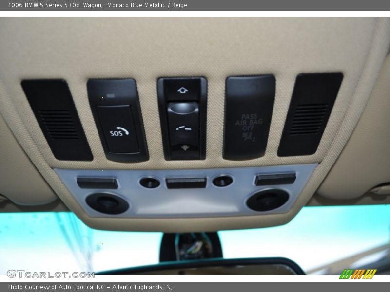 Monaco Blue Metallic / Beige 2006 BMW 5 Series 530xi Wagon