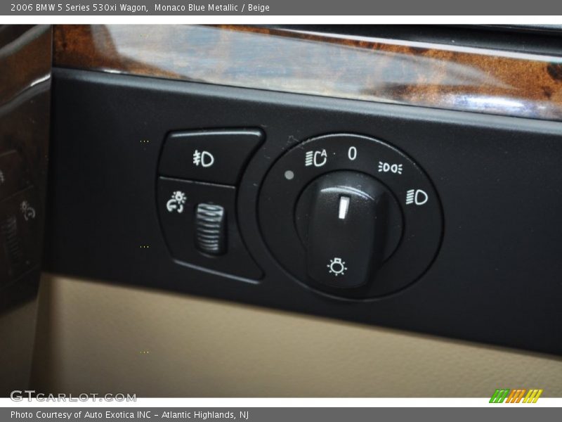 Monaco Blue Metallic / Beige 2006 BMW 5 Series 530xi Wagon
