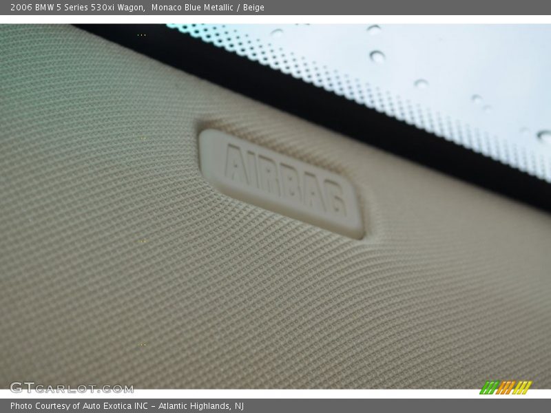Monaco Blue Metallic / Beige 2006 BMW 5 Series 530xi Wagon