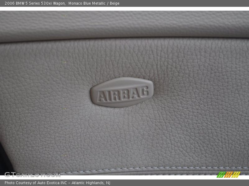 Monaco Blue Metallic / Beige 2006 BMW 5 Series 530xi Wagon