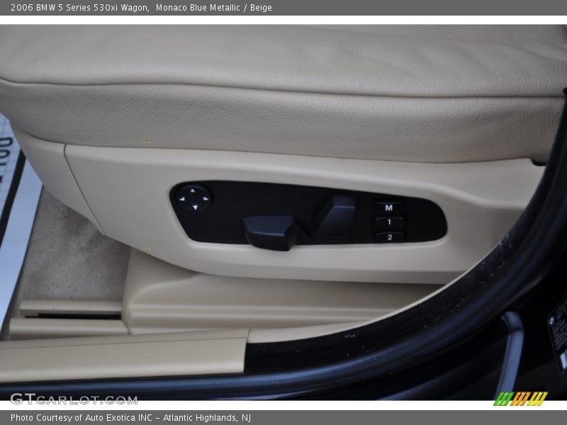 Monaco Blue Metallic / Beige 2006 BMW 5 Series 530xi Wagon