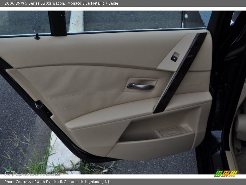 Monaco Blue Metallic / Beige 2006 BMW 5 Series 530xi Wagon