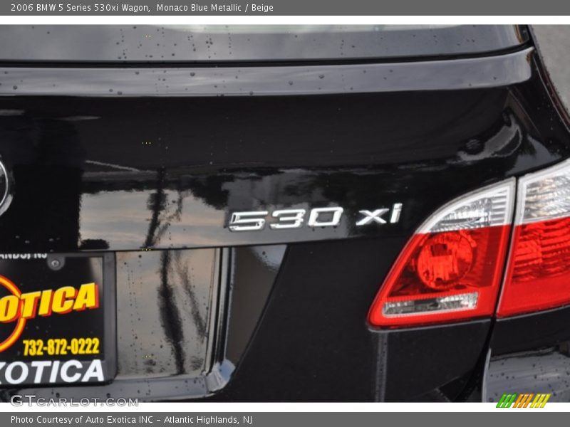 Monaco Blue Metallic / Beige 2006 BMW 5 Series 530xi Wagon