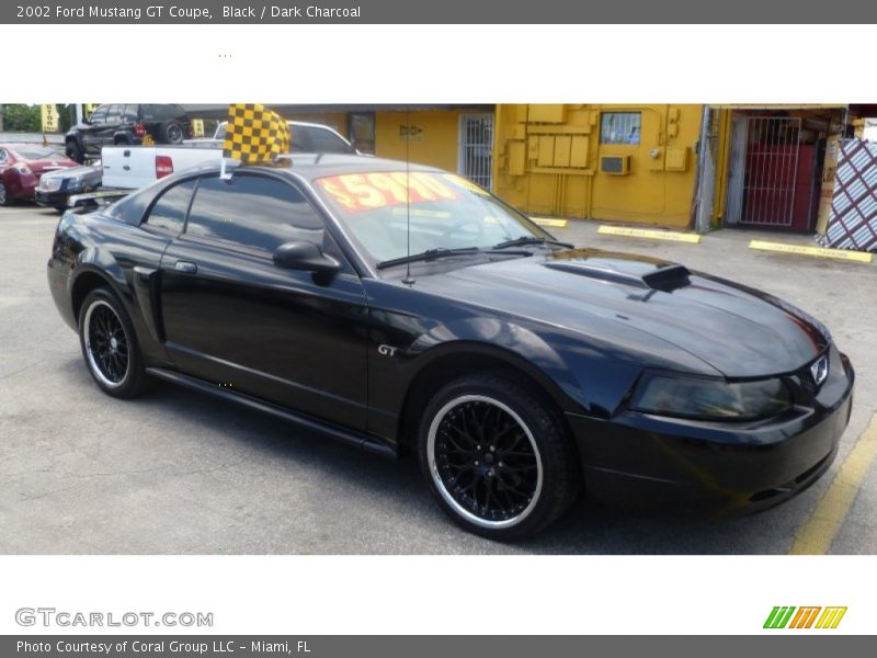 Black / Dark Charcoal 2002 Ford Mustang GT Coupe
