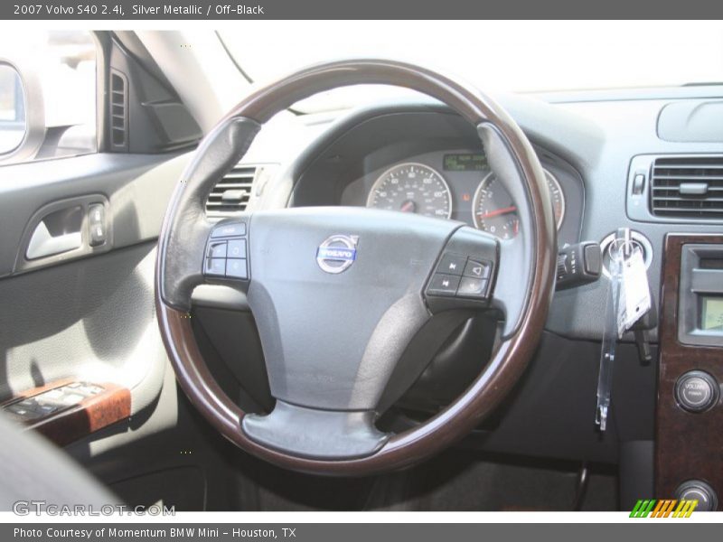 Silver Metallic / Off-Black 2007 Volvo S40 2.4i