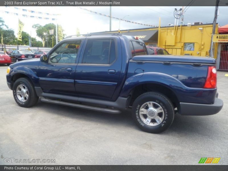 True Blue Metallic / Medium Flint 2003 Ford Explorer Sport Trac XLT