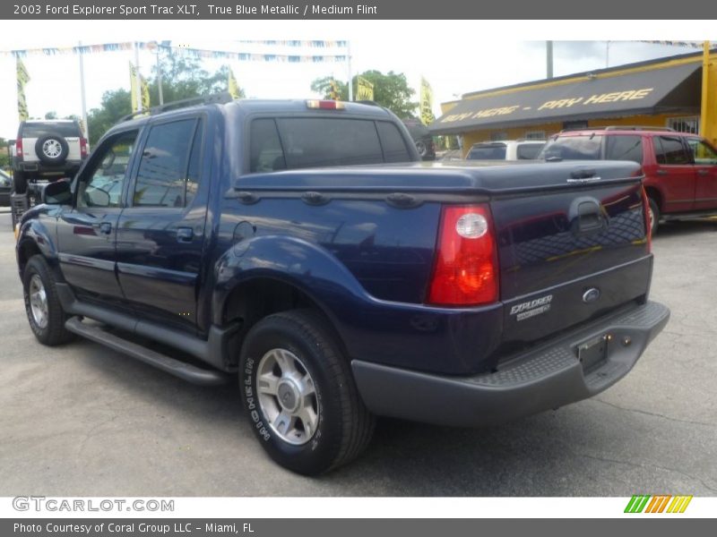 True Blue Metallic / Medium Flint 2003 Ford Explorer Sport Trac XLT