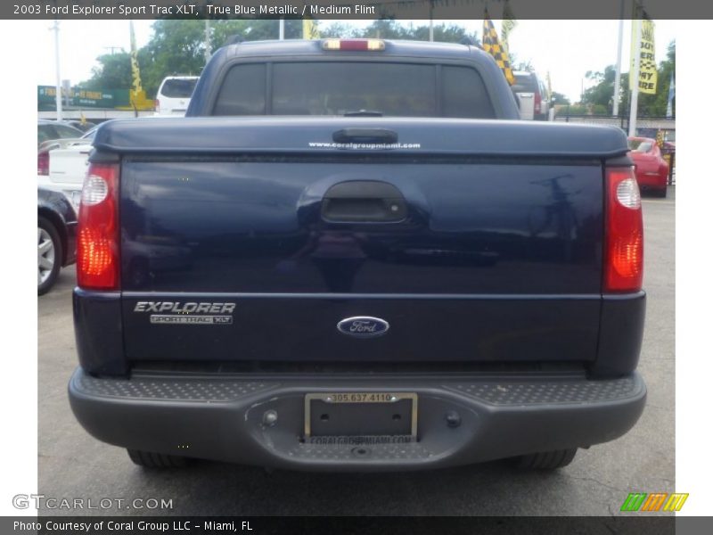 True Blue Metallic / Medium Flint 2003 Ford Explorer Sport Trac XLT