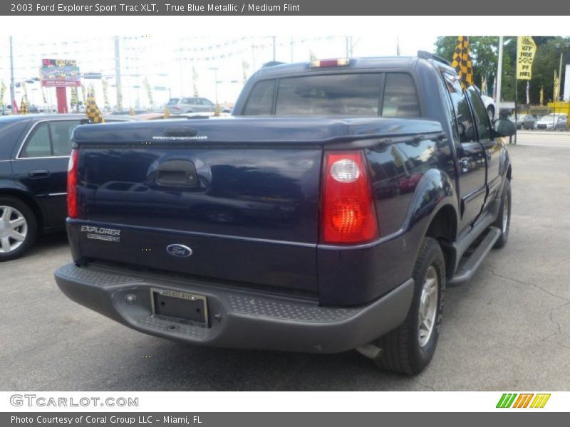 True Blue Metallic / Medium Flint 2003 Ford Explorer Sport Trac XLT