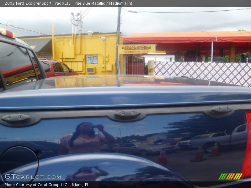 True Blue Metallic / Medium Flint 2003 Ford Explorer Sport Trac XLT