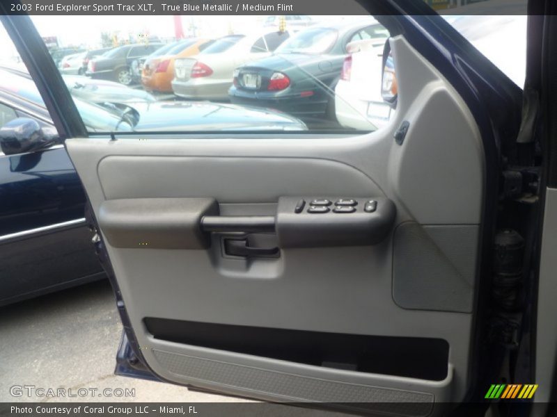 True Blue Metallic / Medium Flint 2003 Ford Explorer Sport Trac XLT