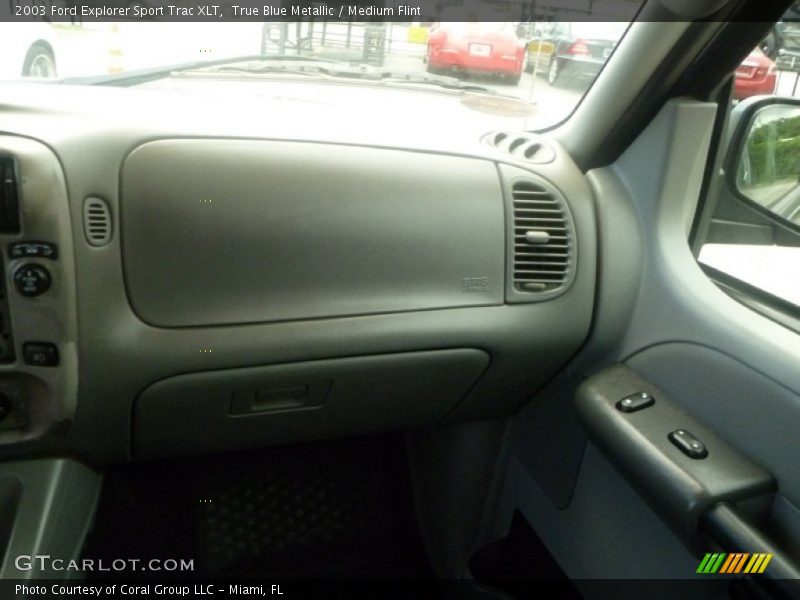 True Blue Metallic / Medium Flint 2003 Ford Explorer Sport Trac XLT