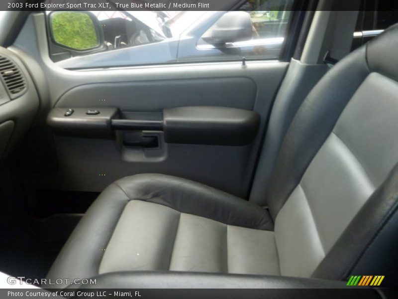 True Blue Metallic / Medium Flint 2003 Ford Explorer Sport Trac XLT