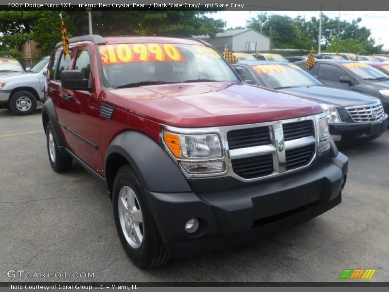 Inferno Red Crystal Pearl / Dark Slate Gray/Light Slate Gray 2007 Dodge Nitro SXT