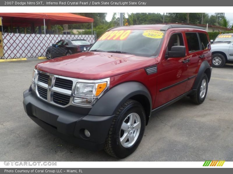 Inferno Red Crystal Pearl / Dark Slate Gray/Light Slate Gray 2007 Dodge Nitro SXT