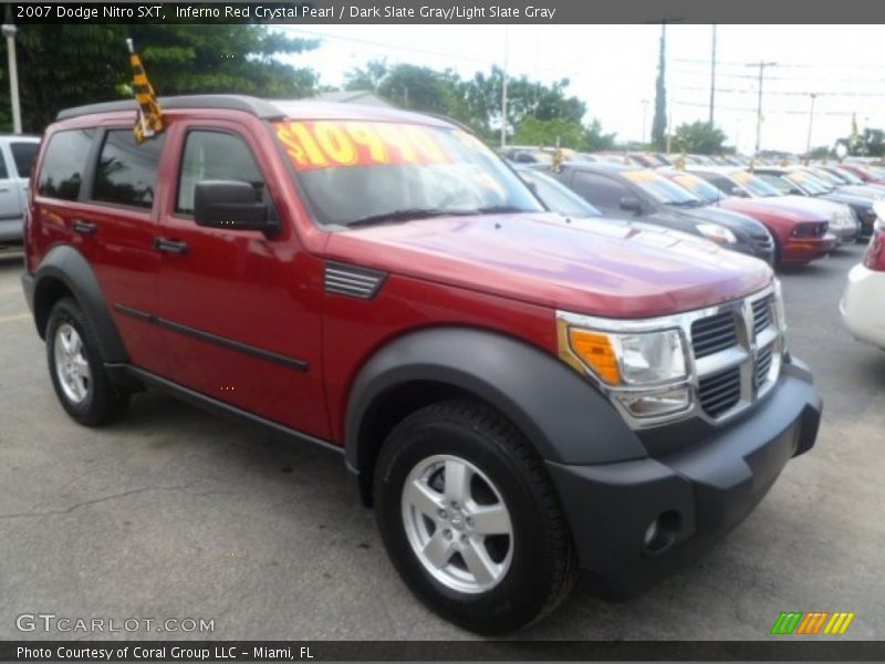 Inferno Red Crystal Pearl / Dark Slate Gray/Light Slate Gray 2007 Dodge Nitro SXT