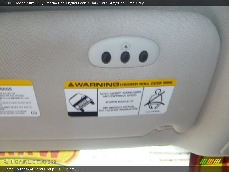 Inferno Red Crystal Pearl / Dark Slate Gray/Light Slate Gray 2007 Dodge Nitro SXT