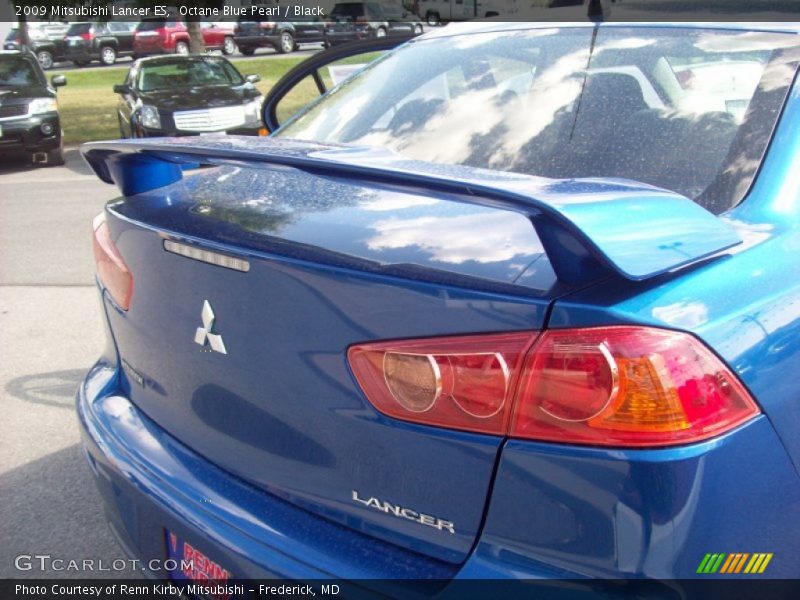 Octane Blue Pearl / Black 2009 Mitsubishi Lancer ES