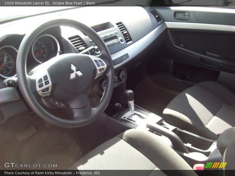 Octane Blue Pearl / Black 2009 Mitsubishi Lancer ES
