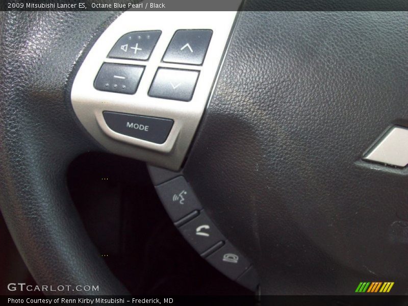 Octane Blue Pearl / Black 2009 Mitsubishi Lancer ES